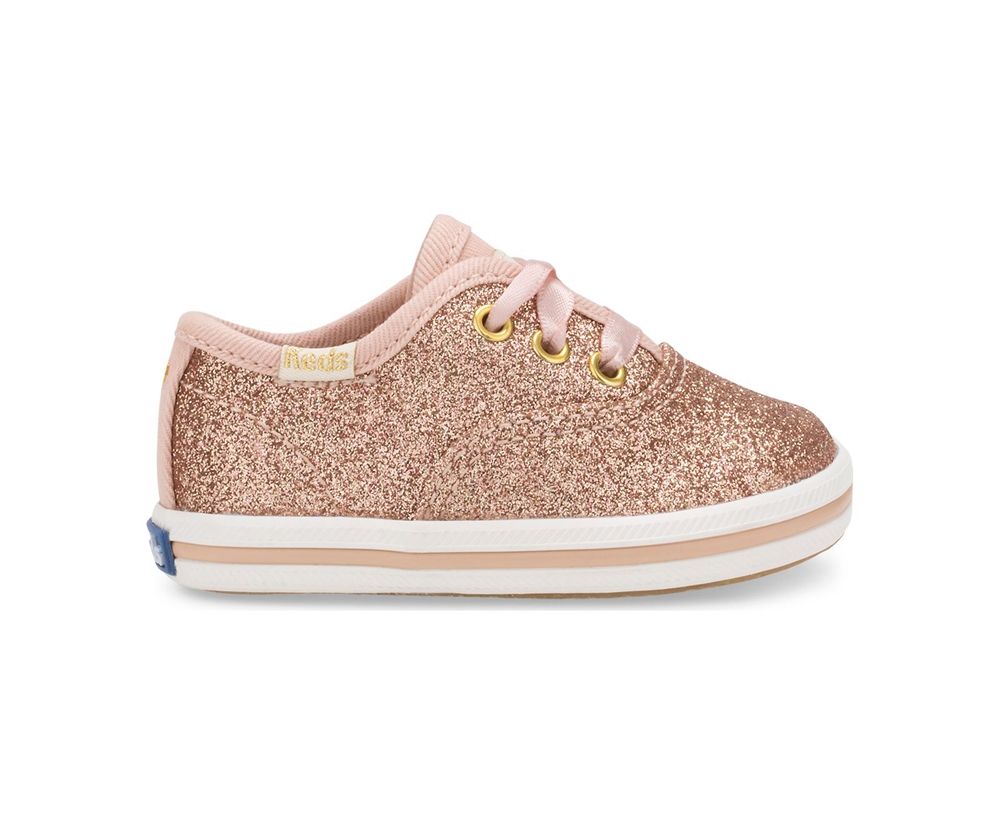 Keds Sneaker Kinder Rosa Gold - Kate Spade New York Champion Glitter Crib - QBW-386741